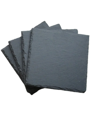 4&quot; Square Slate Coaster (Set of 8)