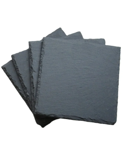 4&quot; Square Slate Coaster (Set of 8)